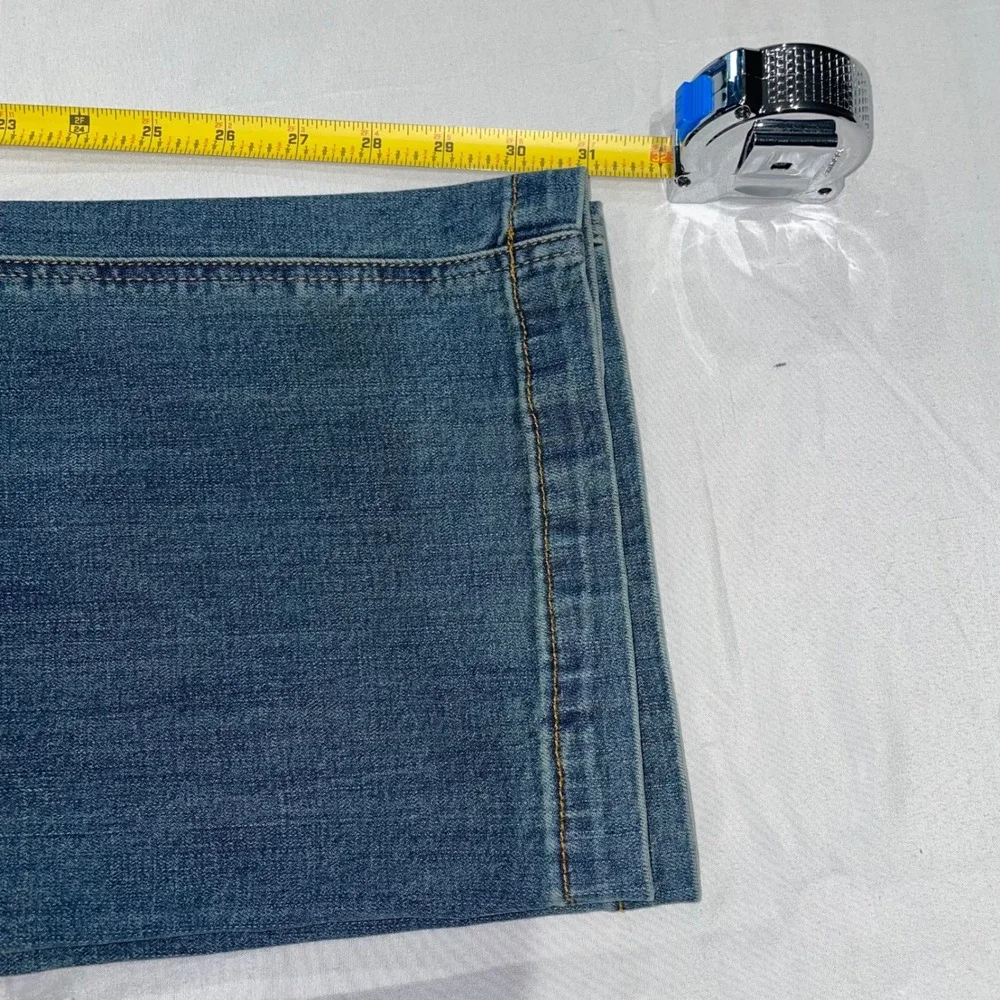 Prana Axiom Jeans Mens 36x32 Blue Organic Cotton Stretch Denim Straight Leg
